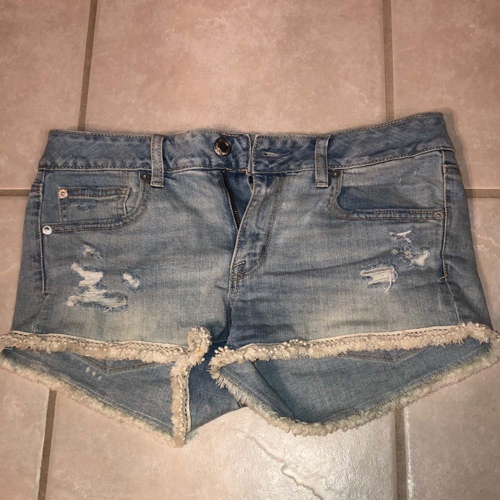American eagle jean shorts